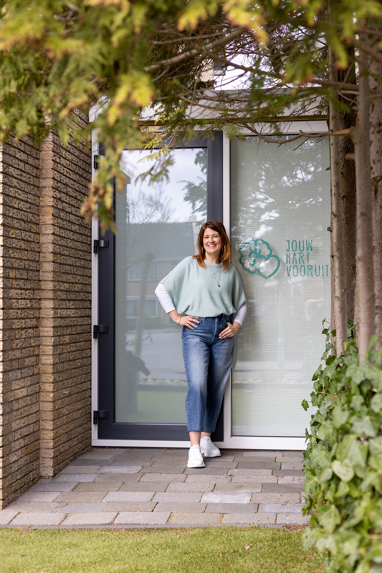 Julia Paalvast voor haar praktijk Jouw Hart Vooruit